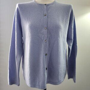 Charter Club 100% Cashmere Cardigan in Periwinkle - Size M
